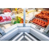 thumbnail of KBS Frischwarentheke 3830x1148x1200 mm mit Maschine und Seitenteilen grau 230 V