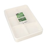 thumbnail of PAPSTAR, Menuschaal, suikerriet "pure" 5-vaks 2,4 cm x 21,6 cm x 31,7 cm wit
