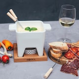 thumbnail of Boska Tapas Fondue Bianco L / Für Käsefondue & Saucen / Kleines Fondue-Set / Mit Untergestell & Teelicht / Mikrowellen- & spülmaschinenfest / 600 ml