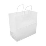 thumbnail of MONOUSO - Bolsa Papel Kraft Blanca con Asas 90g/m² 28+11x32cm (250 Uds)