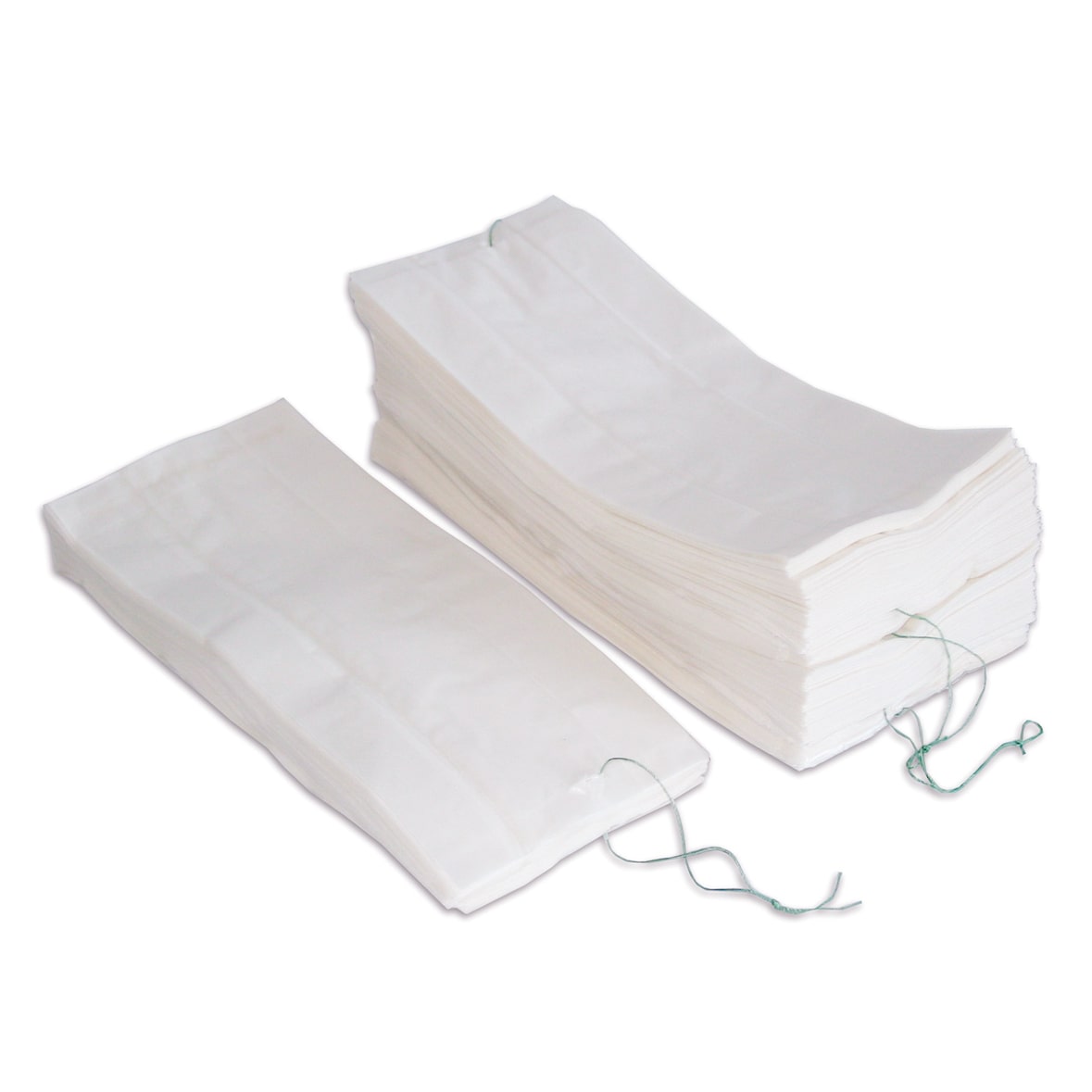 Nette 1000 Faltenbeutel weiß unbedruckt Brötchentüten 20+8x41cm