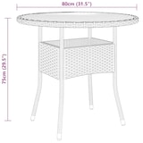 thumbnail of vidaXL 3-tlg. Garten-Bistro-Set Poly Rattan Schwarz