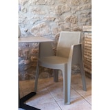 thumbnail of garbar GOYA HPL Quadratischer Tisch Indoor 70x70 Schwarzer Fuß - Natürliches Eichen Tischplatte