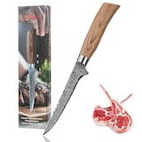 thumbnail of Wakoli EDIB Pro Damast Ausbeinmesser I 14cm Klinge I Pakkaholzgriff