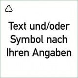 thumbnail of Dreifke® Aufkleber, Wertstoffkennzeichen - Text nach Ihren Angaben, Folie, 300x300 mm
