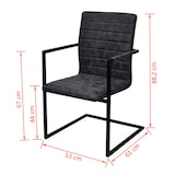 thumbnail of vidaXL Eetkamerstoelen 2 st kunstleer zwart
