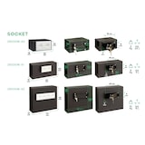 thumbnail of ARREGUI Socket 23000W-S2 aja fuerte camuflada tras placa de enchufes, Caja fuerte empotrable en pared, 35x40x13 cm, 15 L, enchufe genérico