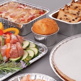 thumbnail of METRO PROFESSIONAL Aluminium bakjes met deksel, aluminium, 870 ml, 50 stuks