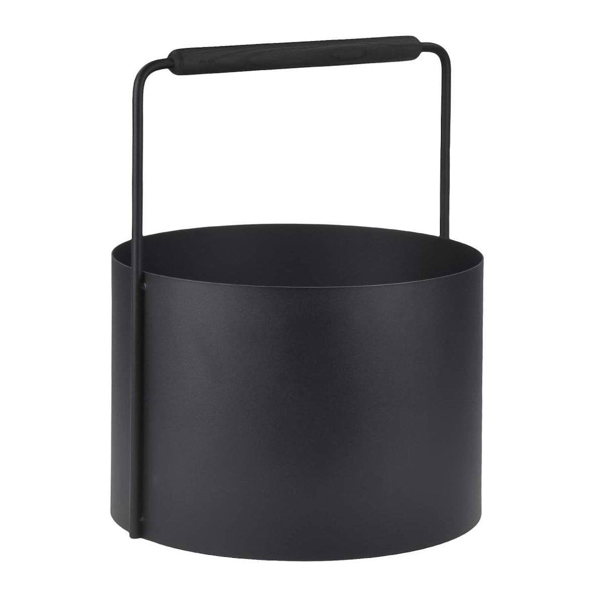 Blomus Holzkorb ASHI Kaminholzkorb Brennholzkorb Ø 35cm Metall mit Holzgriff