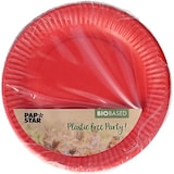 thumbnail of Papstar Pappteller rund Ø 18 cm farbig sortiert - rot/fuchsia, 20 x 12 Stück