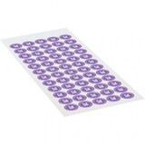 thumbnail of Dreifke® Prüfplakette 28, violett, Folie, ablösbar, Ø 15mm, 60 Stk.