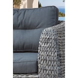 thumbnail of Panchina da giardino a 3 posti in resina intrecciata grigio antracite - BAHAMAS