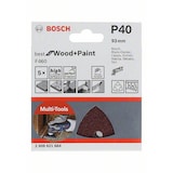 thumbnail of Schleifblatt F460 Best for Wood and Paint, 93 mm, 40, 5er-Pack