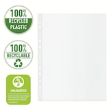 thumbnail of ESSELTE Buste perforate DELUXE, 100% RICICLATE e 100% RICICLABILI, PPL antiriflesso, f.to 22x30 cm, Scatola da 50 pz, 627504
