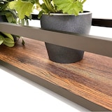 thumbnail of Hängendes Deckenregal FLOWERS 55 cm BRAUN mit Ketten für Blumen Vertikaler Flaschenhalter aus Glas für den Garten, Bar, Küche von Yelloo