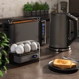 thumbnail of Arendo Frühstücks Set in Grau - Wasserkocher / Langschlitz Toaster / Eierkocher