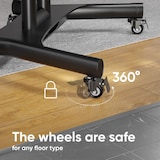 thumbnail of ONKRON Soporte TV con Altura Regulable y Ruedas, para 40-70 pulgadas, hasta 45,5 kg, VESA hasta 600x400, TS1552-B Negro