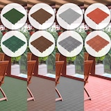 thumbnail of WellHome Combi Pack 6 Baldosas para Suelo de Exterior 39x39x4,8cm Efecto Panal en color Marrón