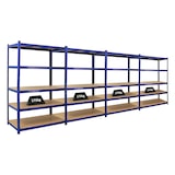 thumbnail of PROREGAL Mega Deal | 4x Schwerlastregal TAURUS | HxBxT 180x120x60 cm | Fachlast 175kg | Blau | Stecksystem Lagerregal Regalsystem 4 Stk.