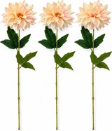 thumbnail of LAYBA Künstliche Dahlie 3er-Set Creme Apricot 60 cm