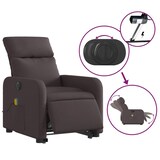 thumbnail of vidaXL Elektrischer Massagesessel mit Aufstehhilfe Dunkelbraun Stoff