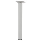 thumbnail of WAGNER Möbelbein CLASSIC RETRO - Ø 30 x 300 mm, Anschraubplatte 60 x 60 mm, Gewinde Ø 10 mm, Aluminium-Optik - 12123001