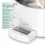 thumbnail of MyBeo Futternapf & Trinknapf mit Waage bis 5 kg - herausnehmbarer Napf - 1000 ml