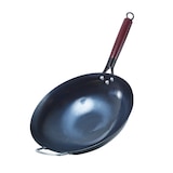 thumbnail of WOK Pfanne für Gasherd Grill D: 32cm Eisen mit Holzgriff Schwenkgriff