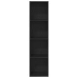 thumbnail of vidaXL Bücherregal/TV-Schrank Schwarz Eiche 36x30x143 cm