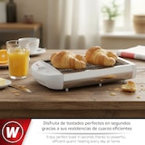 thumbnail of Magefesa Sun Up - Tostador Horizontal para 4 Tostadas/Rebanadas, 600W, Bandeja Recogemigas, Temporizador, Todo Tipo de Panes, 5 Niveles de Tostado