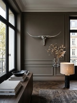 thumbnail of Wanddekoration Geweih, Aluminium, Elegantes Handwerk, Modernes Design. Silber, 74x5x35 cm | Kadima Design