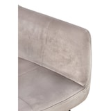 thumbnail of Set van 2 eetkamerstoelen Emia Velvet licht grijs