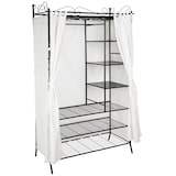 thumbnail of Metall-Garderobenschrank mit Vorhang 112x207x57cm