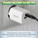 thumbnail of InLine® Power Delivery + Quick Charge USB Netzteil, 33W, USB-A + USB-C, schwarz