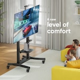 thumbnail of ONKRON Soporte Motorizado TV 50-100", hasta 120 kg, con Ruedas, VESA 200x200 - 1000x600 mm, Inclinado, TS1991E-B Negro