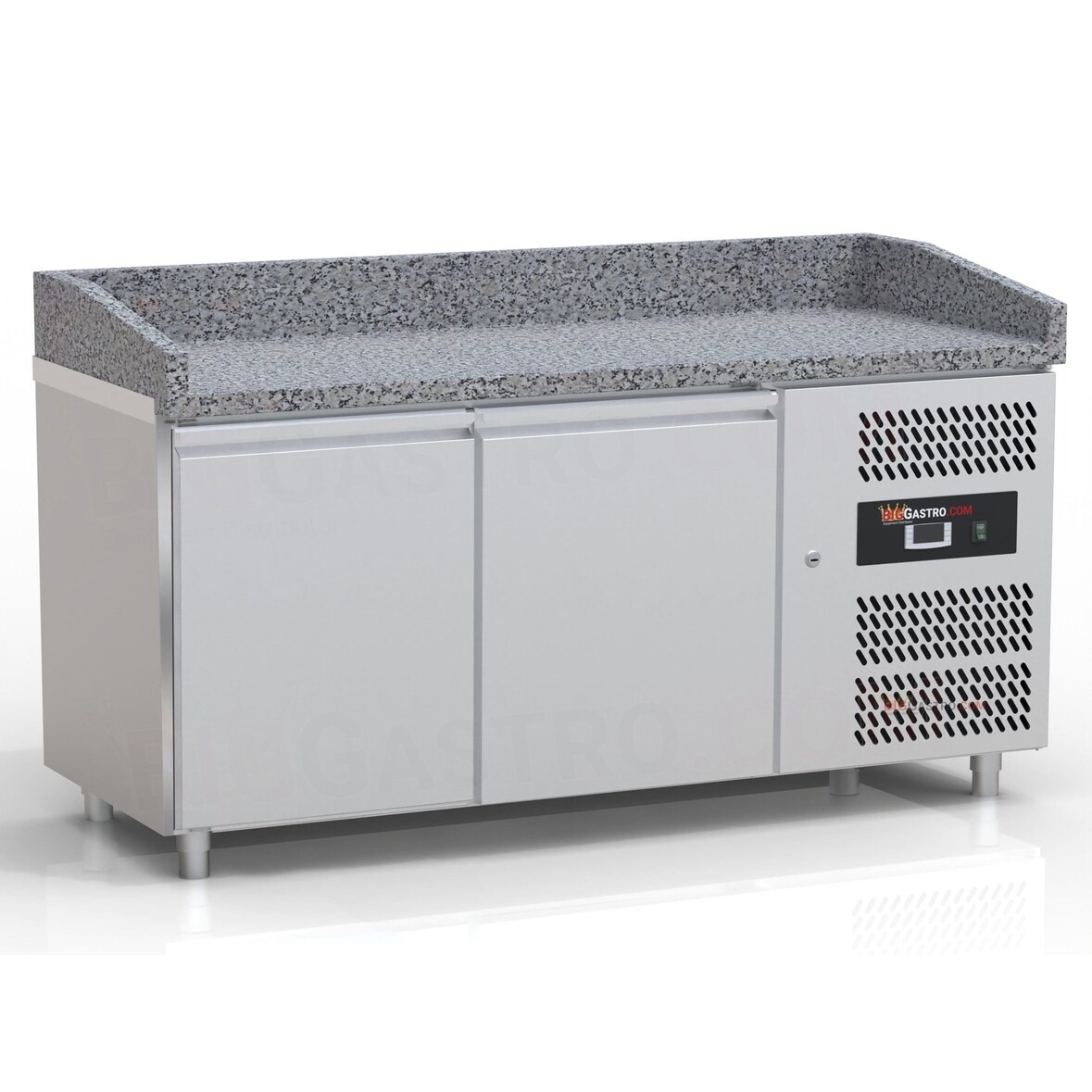 Pizzakühltisch - Pizzatisch mit 2 Türen - 1,5 x 0,8 m - IDEAL