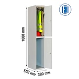 thumbnail of SimonRack Armadietto Spogliatoio in Metallo a 1 Porta, 1800x300x500, Grigio - Simonlocker