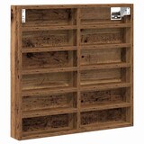 thumbnail of vidaXL Vitrinekast met plank Oudhout 60 x 8,5 x 58 cm Bewerkt hout