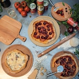 thumbnail of Boska Pizzabrett Amigo L / Pizzateller / Holzbrett / Buchenholz / Mit Saftrinne / Auch als Servierbrett / Rund ⌀34cm