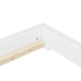 thumbnail of Weißes Niedrigflurbett Futon extra niedriges Holzbett 80x200 Kiefer V-60.47W-08 ohne Zubehör