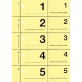thumbnail of Garderobennummern A6 farbig sortiert 100 Blatt / Block farbig sortiert