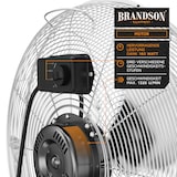 thumbnail of Brandson Windmaschine 53,5cm Ø, Ventilator Retro 160W neigbar, Bodenventilator, hoher Luftdurchsatz, silber