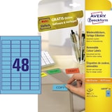 thumbnail of Avery Zweckform Etikett L6039-20 45,7x21,2mm blau 960 St./Pack.