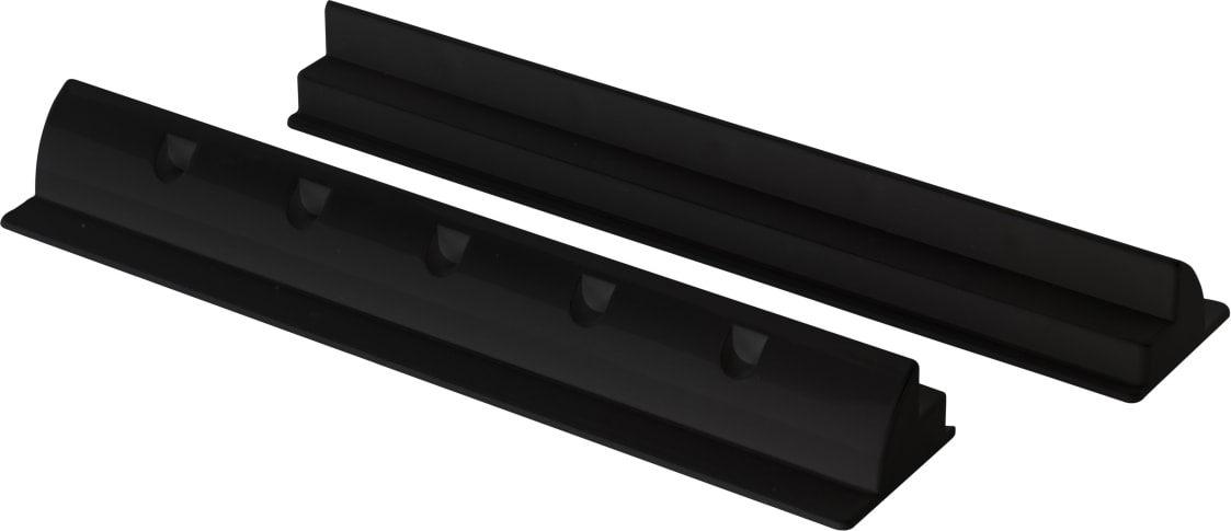 Alcapower Set 2x 680mm Seitenhalterungen für Solarmodule, vielseitige Befestigungssysteme, Farbe Schwarz, robuste und langlebige Struktur
