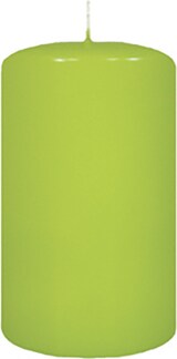 thumbnail of Flachkopf-Stumpenkerzen Lime Grün 250 x Ø 70 mm, 2 Stück