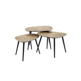 thumbnail of KAWOLA Couchtisch TIBALI Set 3-tlg. Metall bronze viereckig