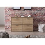 thumbnail of WOHNLING Schuhschrank WL5.828 Holz 120x81x24 cm Schuhregal Modern Schuhkipper