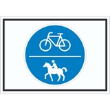 thumbnail of Aufkleber Rad- und Reitweg Symbol A2 (420x594mm)
