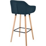 thumbnail of Conjunto de 2 Bancos de Bar Grant em Tecido azul