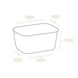thumbnail of greenbox - Kartonschale / Salatschale 250 ml, 11 x 8 x 5 cm, braun, rechteckig, 1000 St.